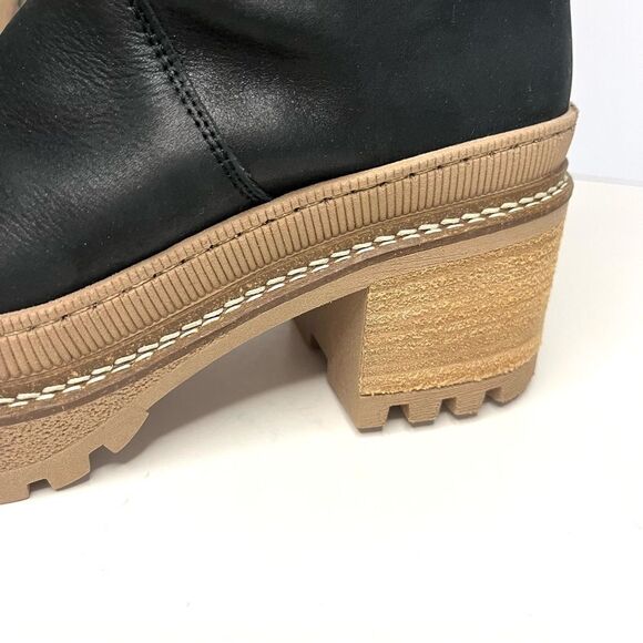 Free People Mel Leather Slouch Boot in Black  Size 7.5 NIB - Picture 7 of 15